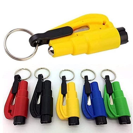 Maxxlite 3 in 1 Emergency Mini Safety Hammer Auto Car Window Glass Breaker Seat Belt Cutter Rescue Hammer Car Life-Saving Escape Tool