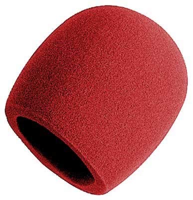 Maxxlite Foam Ball-Type Mic WindscreenMicrophone Cover - Foam Mic Covers Windscreen Suitable for Most Standard Handheld Microphone Pack of 1 Red