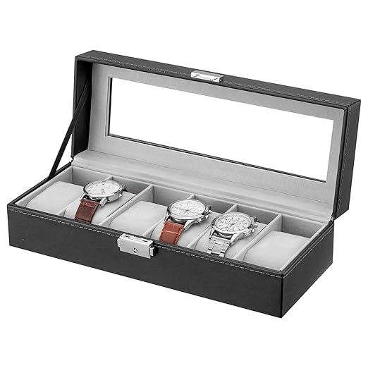 Maxxlite Watch Box 6 Slots PU Leather
