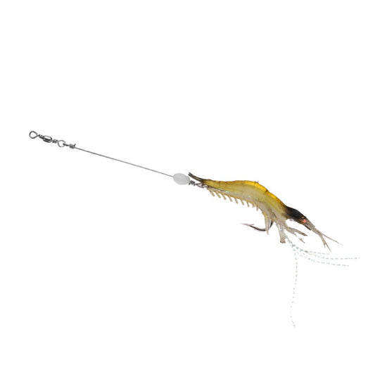 Maxxlite Silicone Simulation Live Shrimp Fishing Soft Prawn Lure Hook Bait Tackle