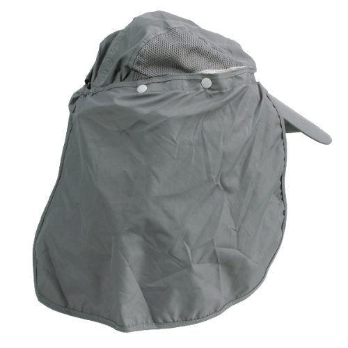 Maxxlite 360-degree Outdoor Jungle Hat Shawl Neck Sun Protection Hat w/ Face Protection - Gray