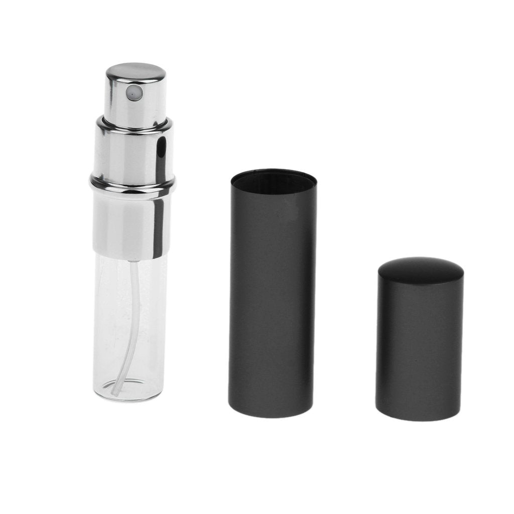 Maxxlite Imported Portable 6ml Refillable Perfume Atomizer Empty Bottle Pump Scent Spray Black