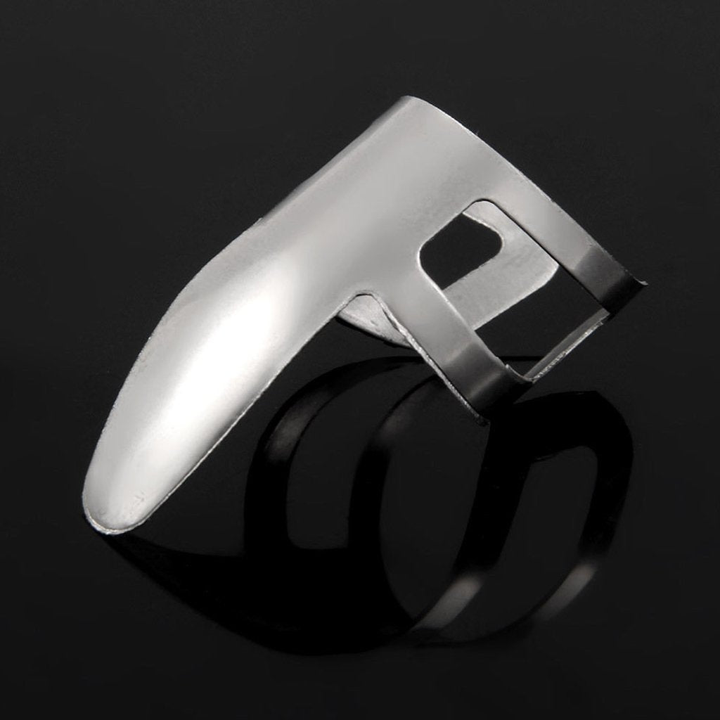 Maxxlite Imported 6Pcs Stainless Steel Plectrums Finger Picks For Guitar Banjo