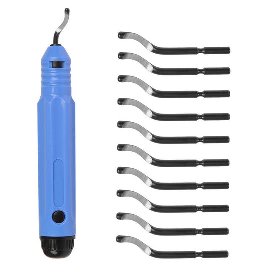 Maxxlite 1pcs NB1100 Burr Handle With 10pcs HSS BS1010 Blades Deburring Tools Set