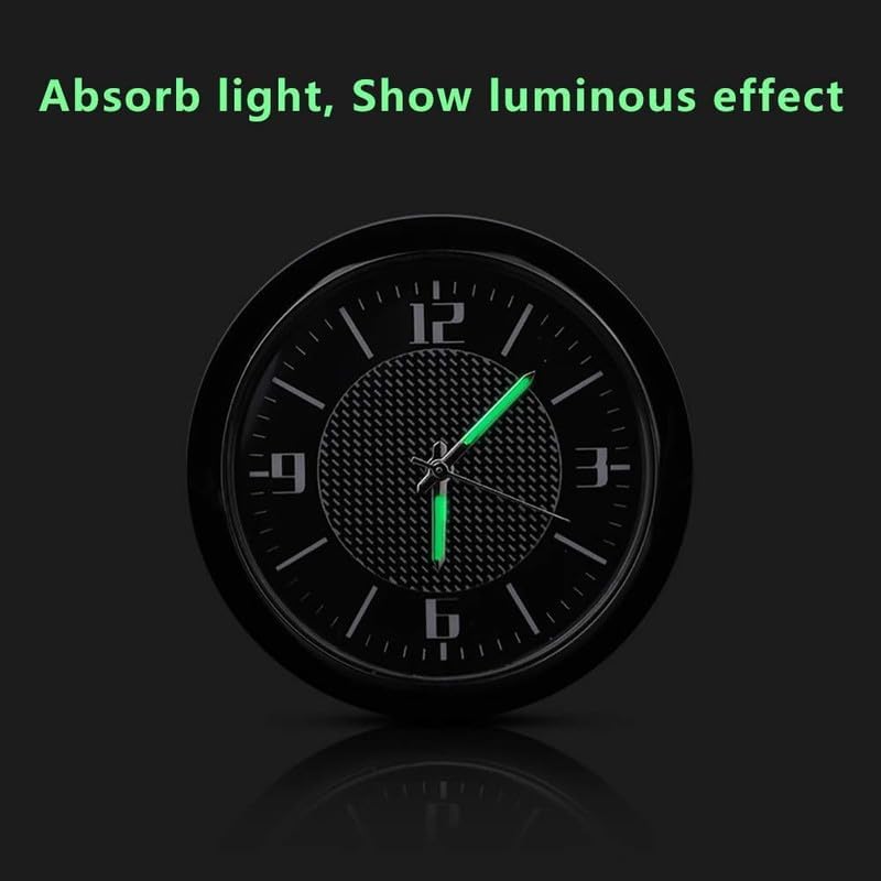 Maxxlite Car Dashboard Car Clock, Analogue Clock with Vent Clip and Adhesive Tape (compatible with BMVV 3 Series GT)