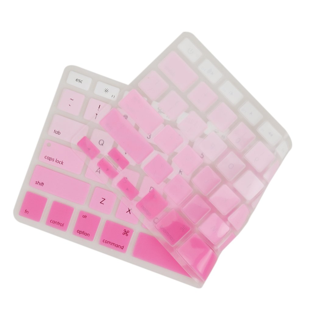 Maxxlite Silicone Keyboard Skin Cover Film Protector for MacBook Air 13" 15" 17" - Pink