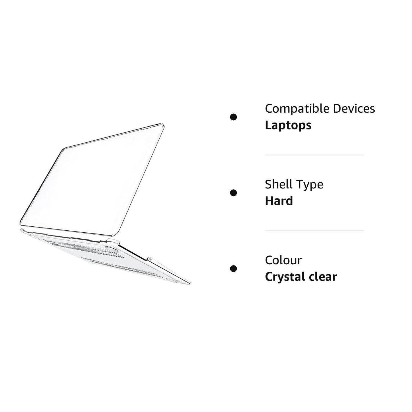 Maxxlite Laptop Cover 13.3 inch for MacBook Air M1 Case Cover Laptop Case Compatible with 2020/2019/2018 MacBook Air M1 A2337 A2179 A1932 MacBook Air Case Waterproof Laptop Protector Hard Case