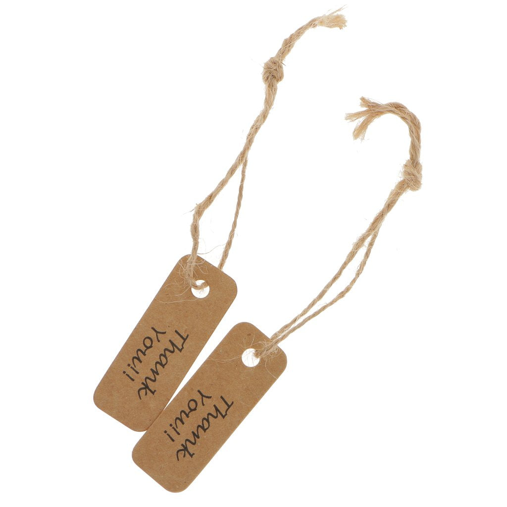 Maxxlite Paper Gift Tags Labels Hanging Cards (Pack of 100)