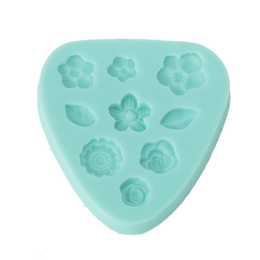 Maxxlite Silicone Flower Leaf Shaped Clay Mold for Fondant Cake Decorating, 8.5cm