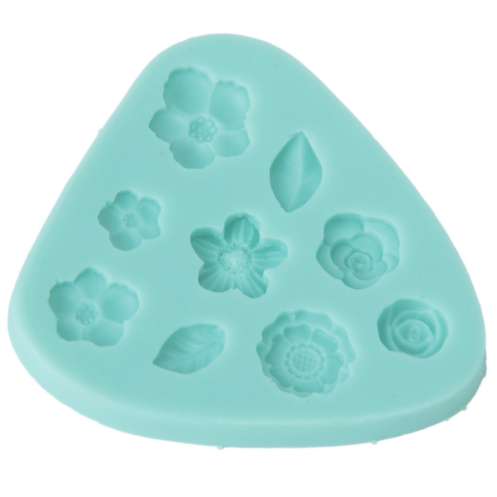 Maxxlite Silicone Flower Leaf Shaped Clay Mold for Fondant Cake Decorating, 8.5cm