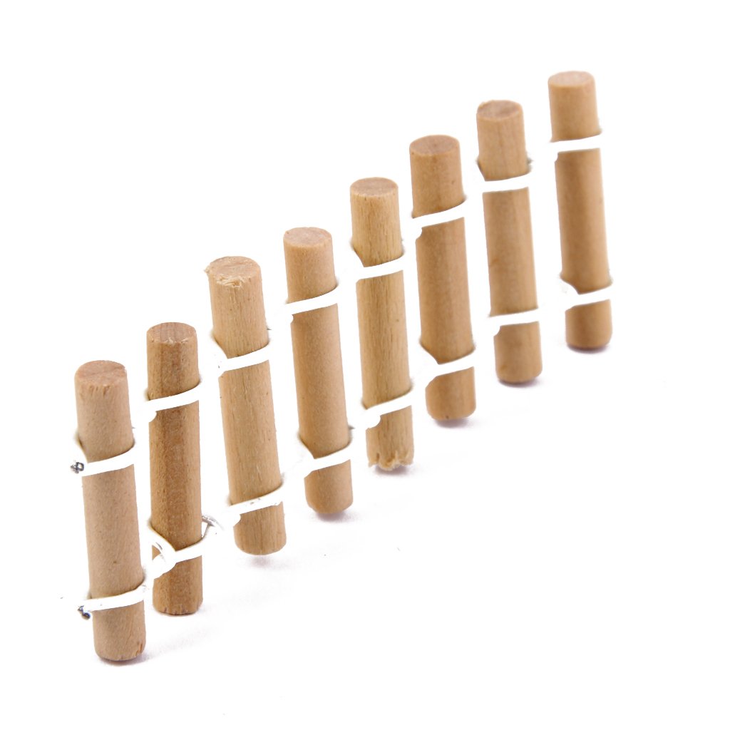 Maxxlite 10x miniature dollhouse fairy garden resin landscape fence decor wood