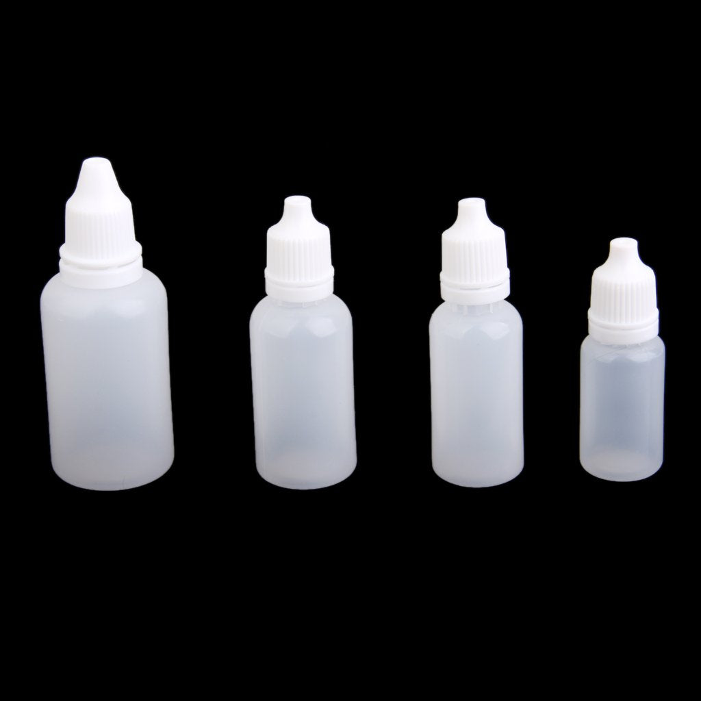 Maxxlite Imported 10Pcs 15ml Empty Plastic Squeezable Dropper Bottles For Eye Drops Lab Liquid