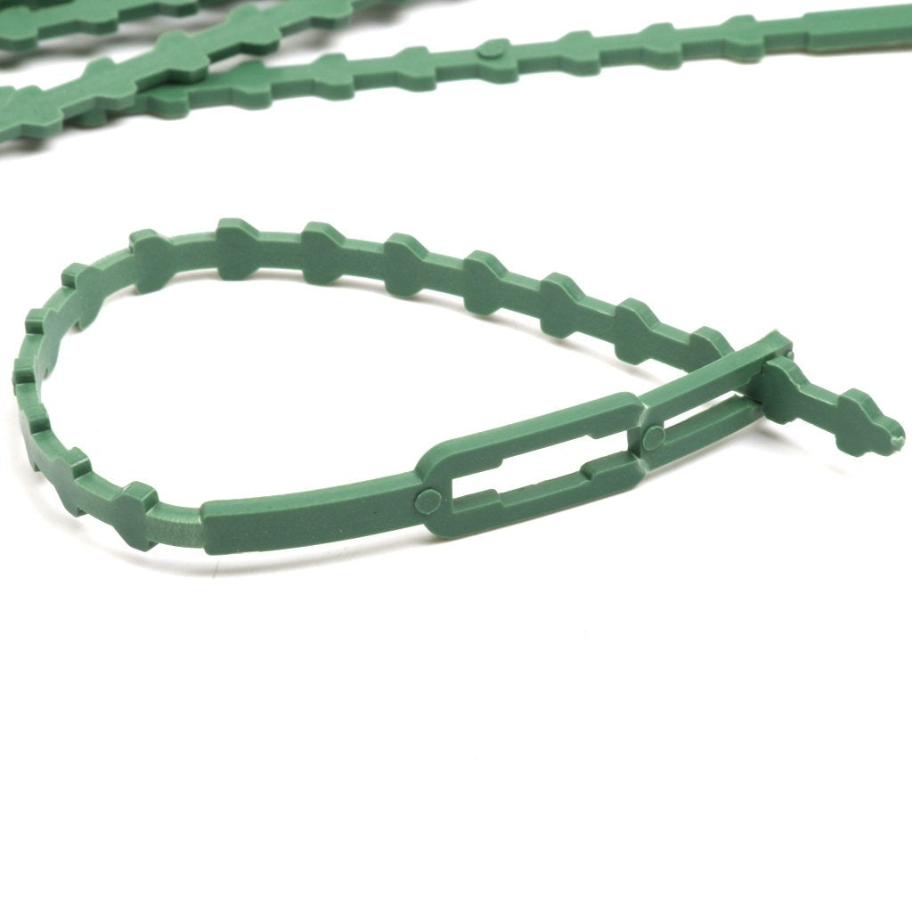 Maxxlite 30Pcs 16. 5Cm Plastic Cable Ties Gardening Clips Plant Ties Green