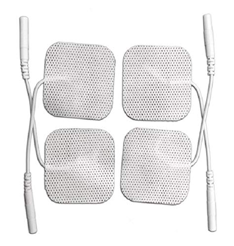 Maxxlite Self Adhesive Electrode Pads for EMS, TENS, IFT and Pulse Massagers, White