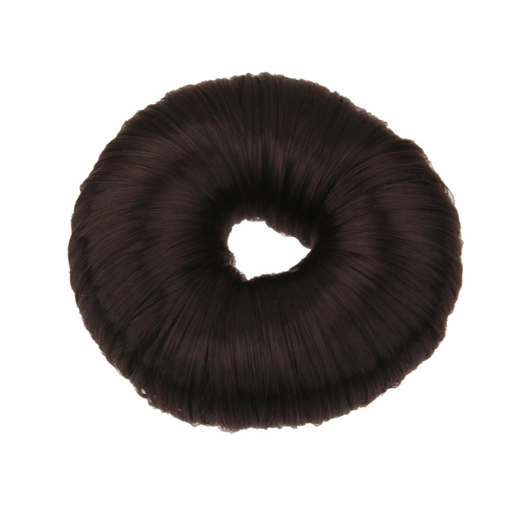 Maxxlite Fashion Hair Doughnut Bun Ring Shaper Hair Donut Style Updo Black