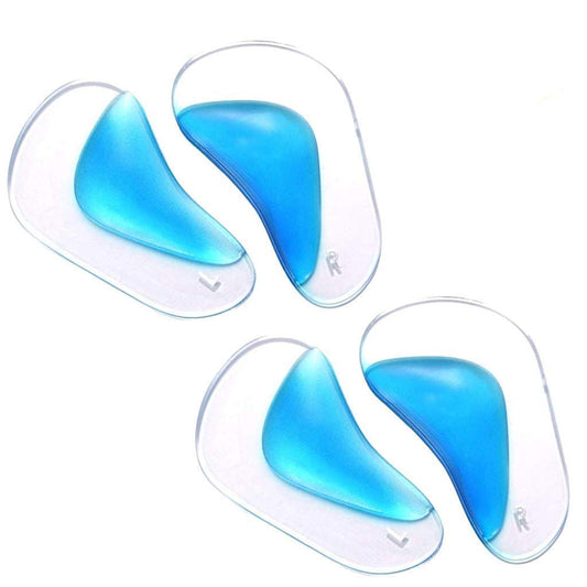 Maxxlite 2 Pairs Arch Support Insoles Fits for Flat Feet & Plantar Fasciitis Orthotic Arch Pads for Women and Men, Gel High Cushion Insert, One Size Fits All