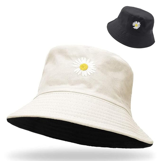 Maxxlite Women Bucket Hat Foldable Cotton Sun Beach Hat Fisherman Hat Casual Outdoor Cap Lovely Bomber Hats For Women Men Boy Girl, Multi-Colour, Free Size