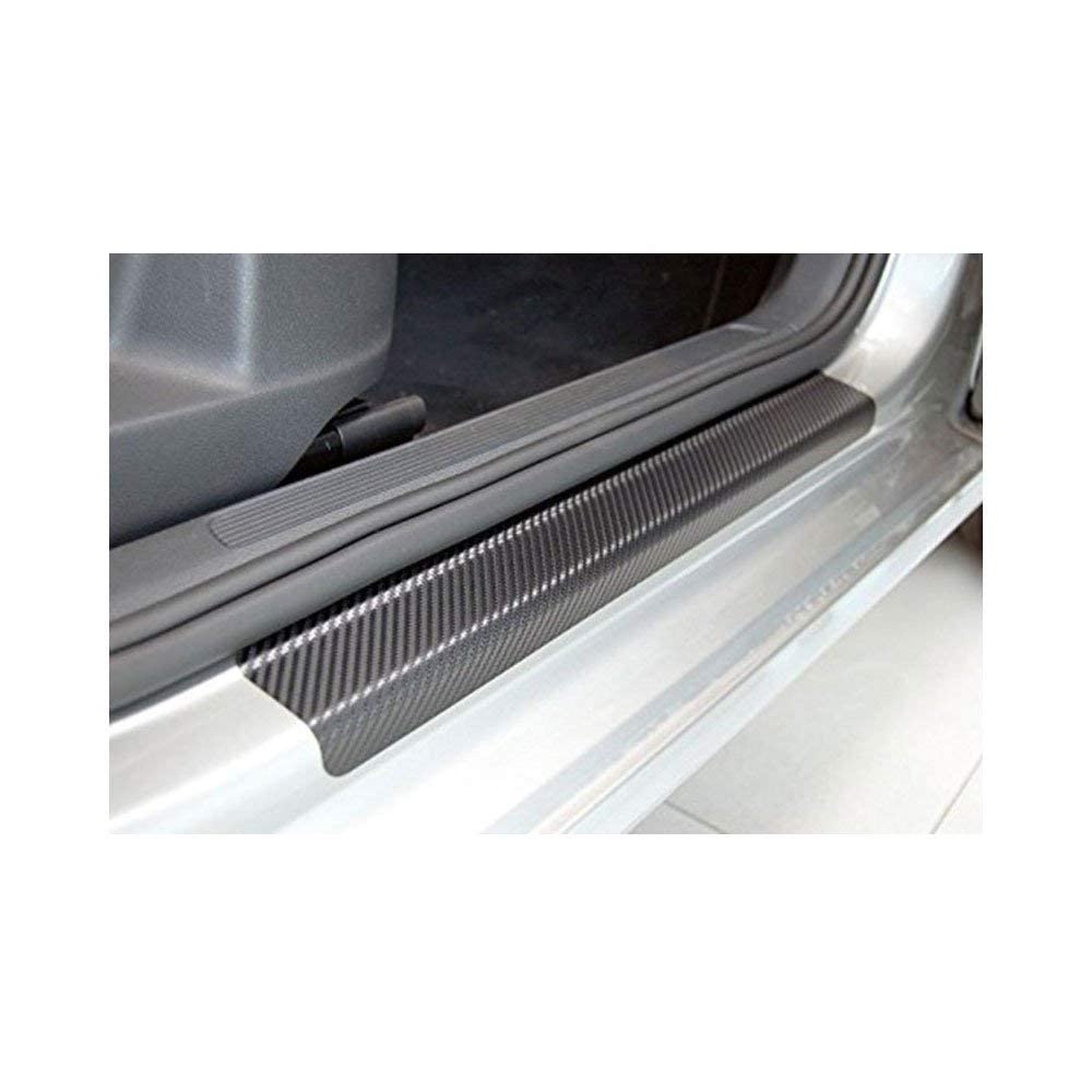 Maxxlite HI-Gloss Black Carbon Fiber Style Waterproof Car Seal Strip Door Edge Cover Guard Anti-Scratch Step Decoration Cover Tape -5 M (Compatible with Toyota Fortuner)