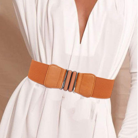 Maxxlite Women's Waist Belt Stretch Elasticated Waist Buckle Fashion