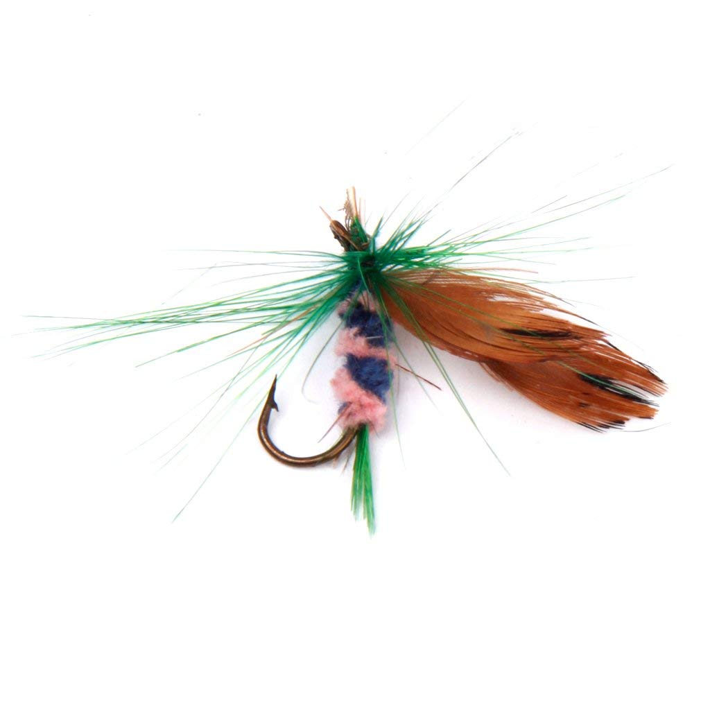 Maxxlite 12Pcs Butterfly Design Dry Fly Fishing Flies Fish Lure Hook Accessories