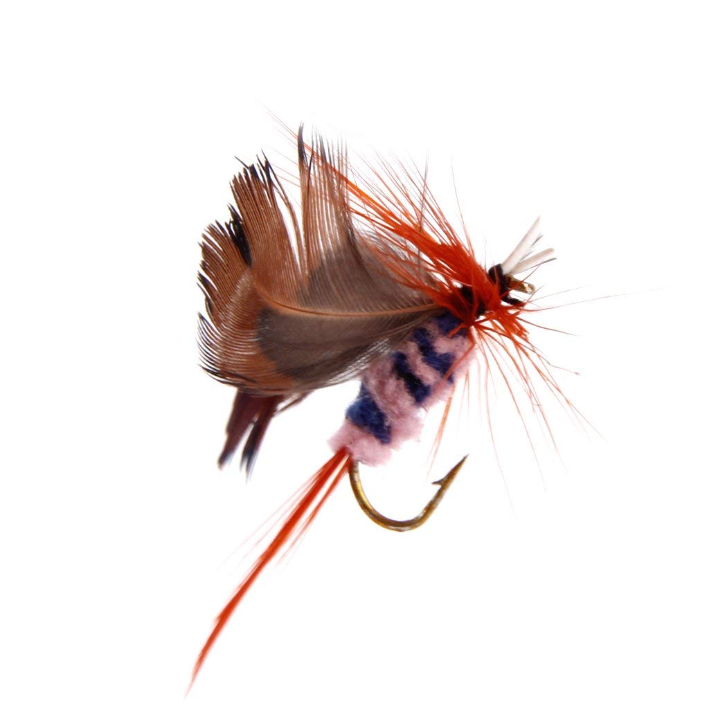 Maxxlite 12Pcs Butterfly Design Dry Fly Fishing Flies Fish Lure Hook Accessories