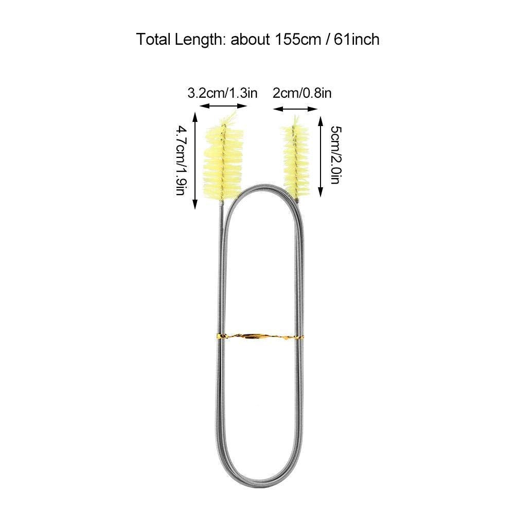 Maxxlite Stainless Flexible Cleaning Brush Double Ended Canister Filter Tube Hose Pipe Clean for Fish Tank Aquarium