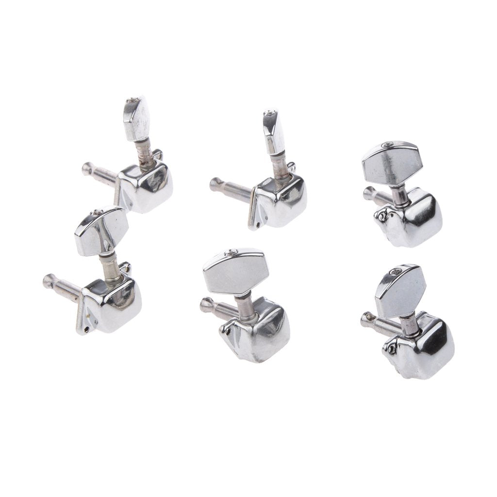 Maxxlite 6pcs Semiclosed Tuners Tuning Pegs with Accs for Electric Acoustic Guitars