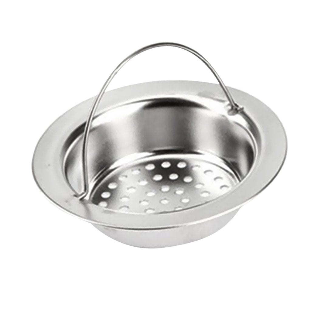 Maxxlite Kitchen Stainless Steel Sink Strainer Waste Plug Drain Stopper Filter Basket