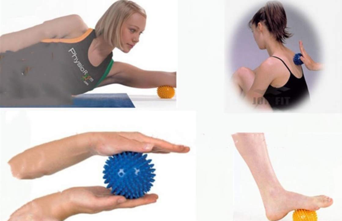 Maxxlite Spiked massage ball, foot, neck, hand Massage Ball Fitness Excercise Trigger Point Pain Stress Relief 8cm