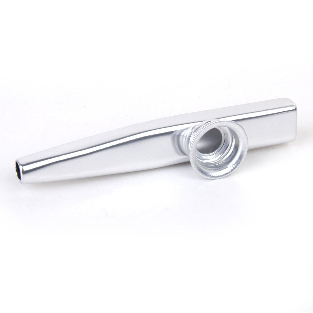 Maxxlite Aluminium Alloy Kazoo with Diaphragm Silver