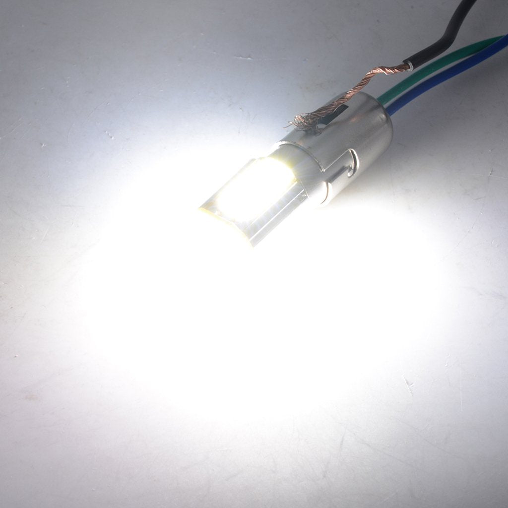 Maxxlite Waterproof Super Bright COB LED Lights Fog Tail Lamp for Car Motorcycle 7-Colors - White