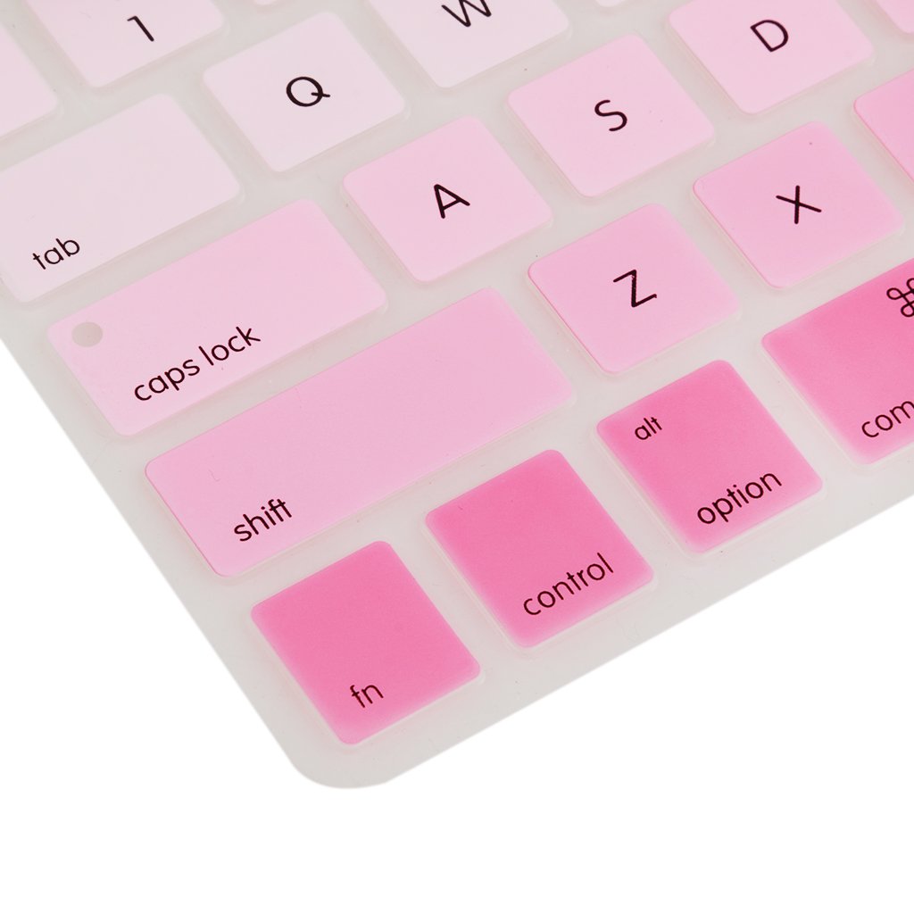 Maxxlite Silicone Keyboard Skin Cover Film Protector for MacBook Air 13" 15" 17" - Pink