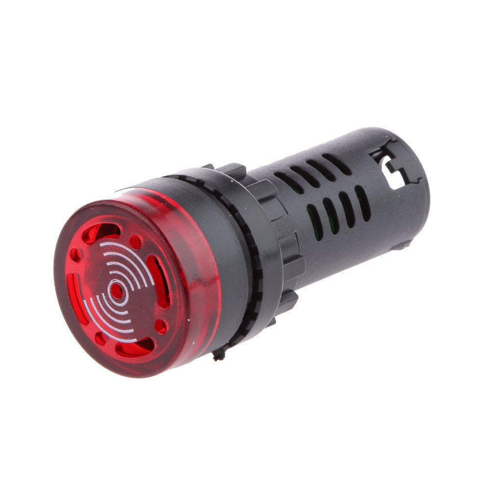 Maxxlite Flash Alarm Signal Light Lamp with Buzzer (Red)
