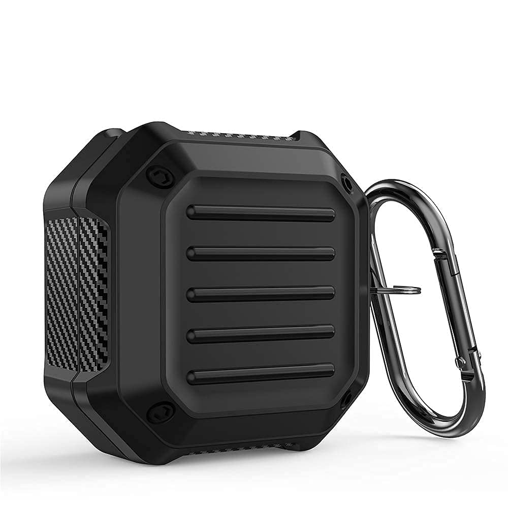 Maxxlite Black Rugged Armor Cover Case for Samsung Galaxy Buds Pro(2021),Galaxy Buds 2,Galaxy Buds Live (2020)-Oil-Resistant, Abrasion-Resistant, Shock-Resistant (Without Earbud, 2 Pieces Design)