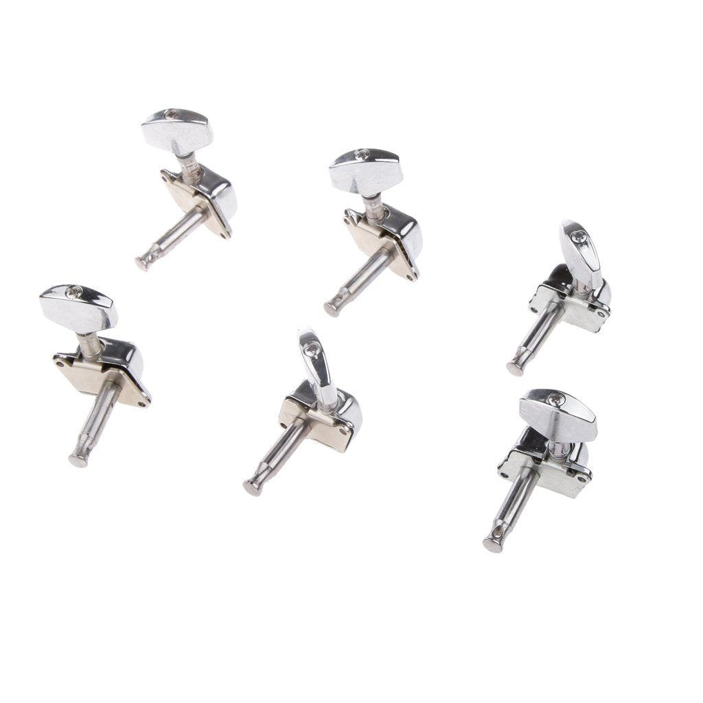 Maxxlite 6pcs Semiclosed Tuners Tuning Pegs with Accs for Electric Acoustic Guitars