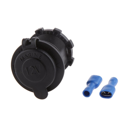 Maxxlite Waterproof 12V Car Cigarette Lighter Socket Usb Charger, Black