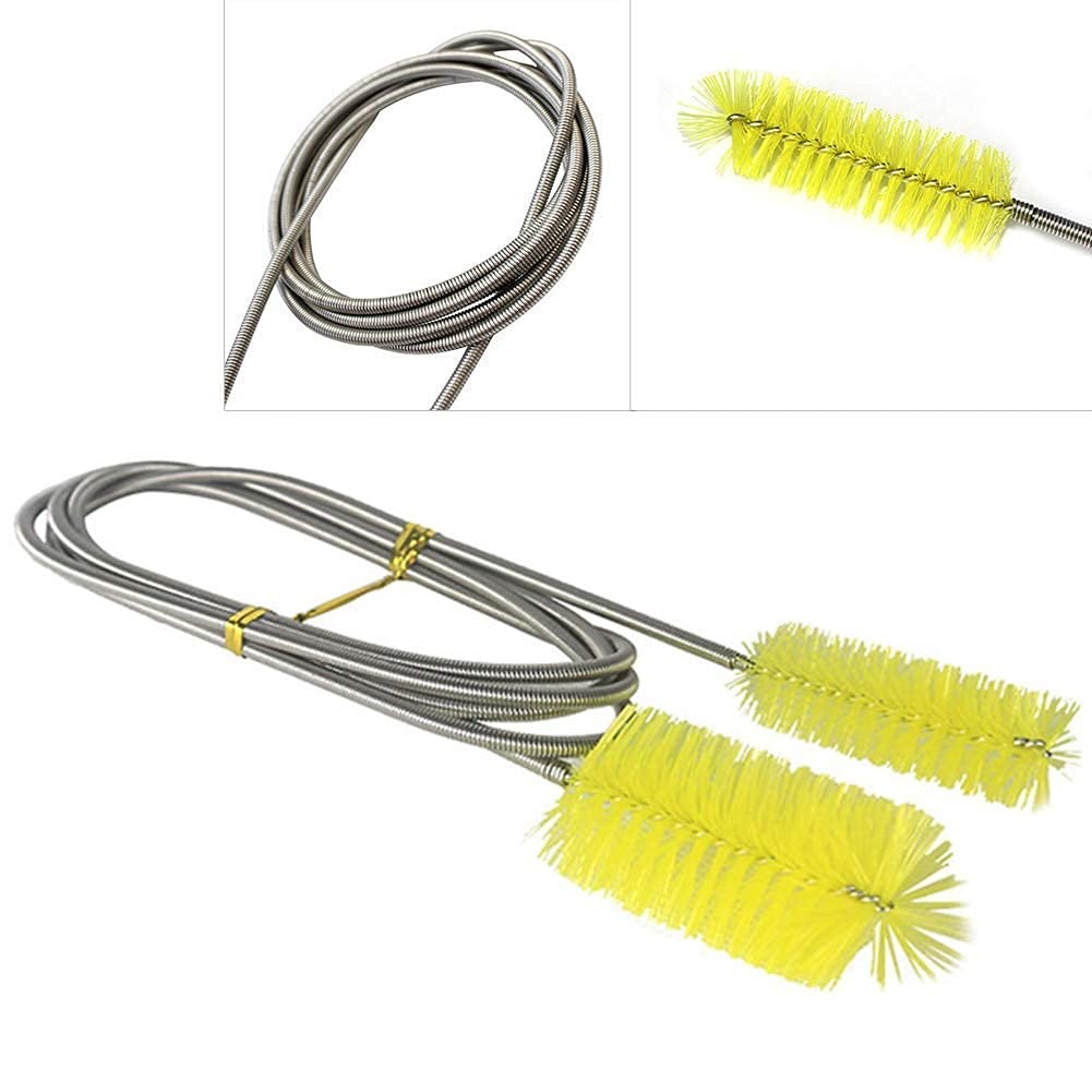 Maxxlite Stainless Flexible Cleaning Brush Double Ended Canister Filter Tube Hose Pipe Clean for Fish Tank Aquarium