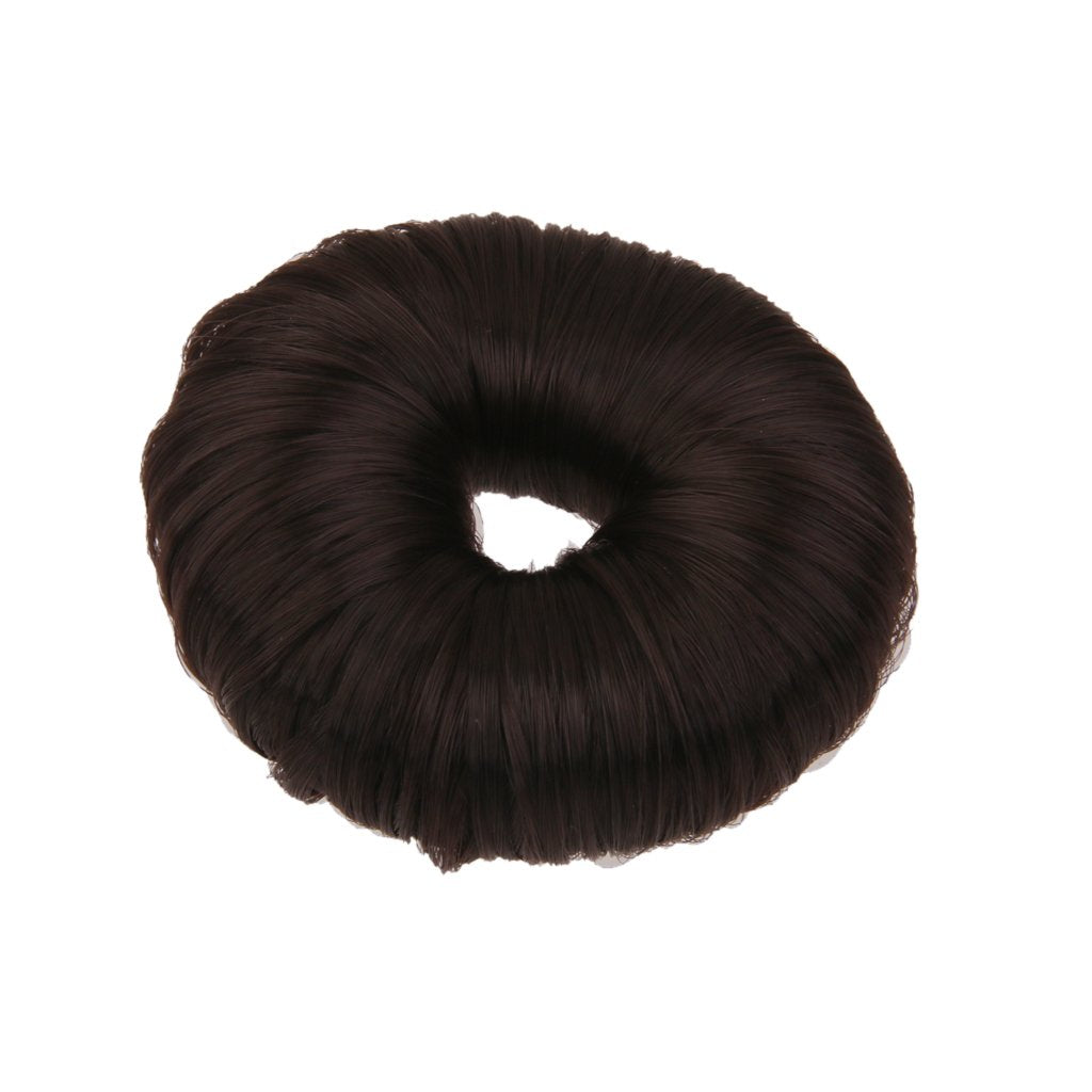 Maxxlite Fashion Hair Doughnut Bun Ring Shaper Hair Donut Style Updo Black