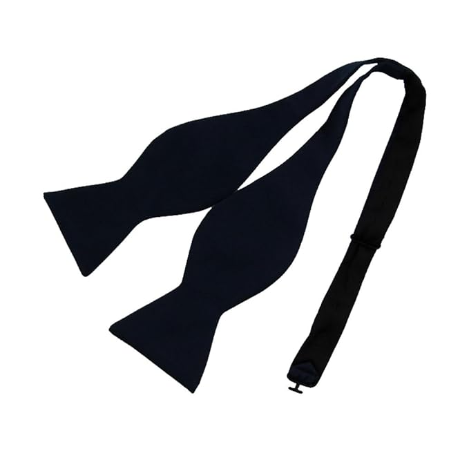 Maxxlite Adjustable Men's Silk Self Bow Tie Necktie New Fashion Normal Occasion-Black