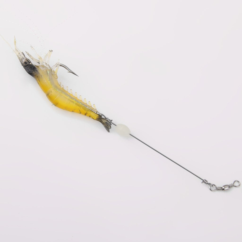 Maxxlite Silicone Simulation Live Shrimp Fishing Soft Prawn Lure Hook Bait Tackle