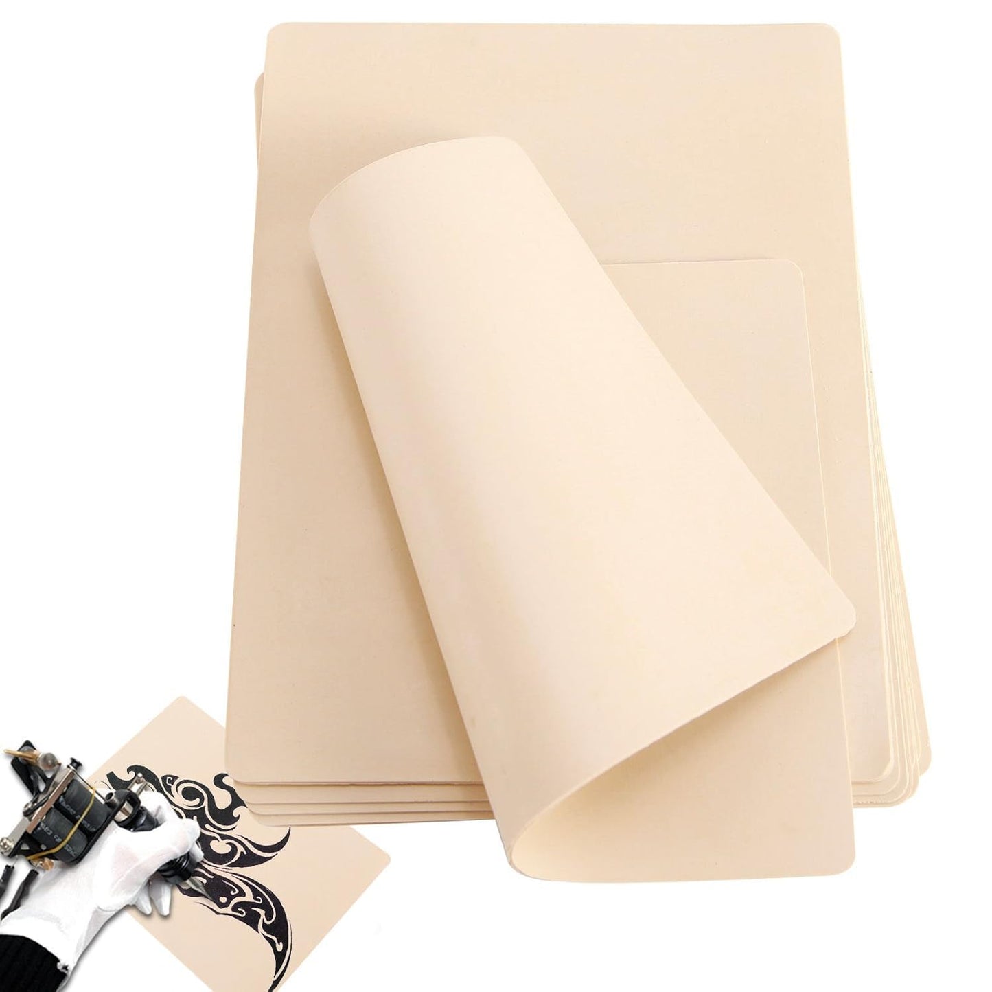 Maxxlite 10 Sheets BoChang 8x6" Double Side Tattoo Skin Microblading for Tattoo Supplies, Tattoo Kits, Tattoo Ink Including Beginners and Experienced Artists