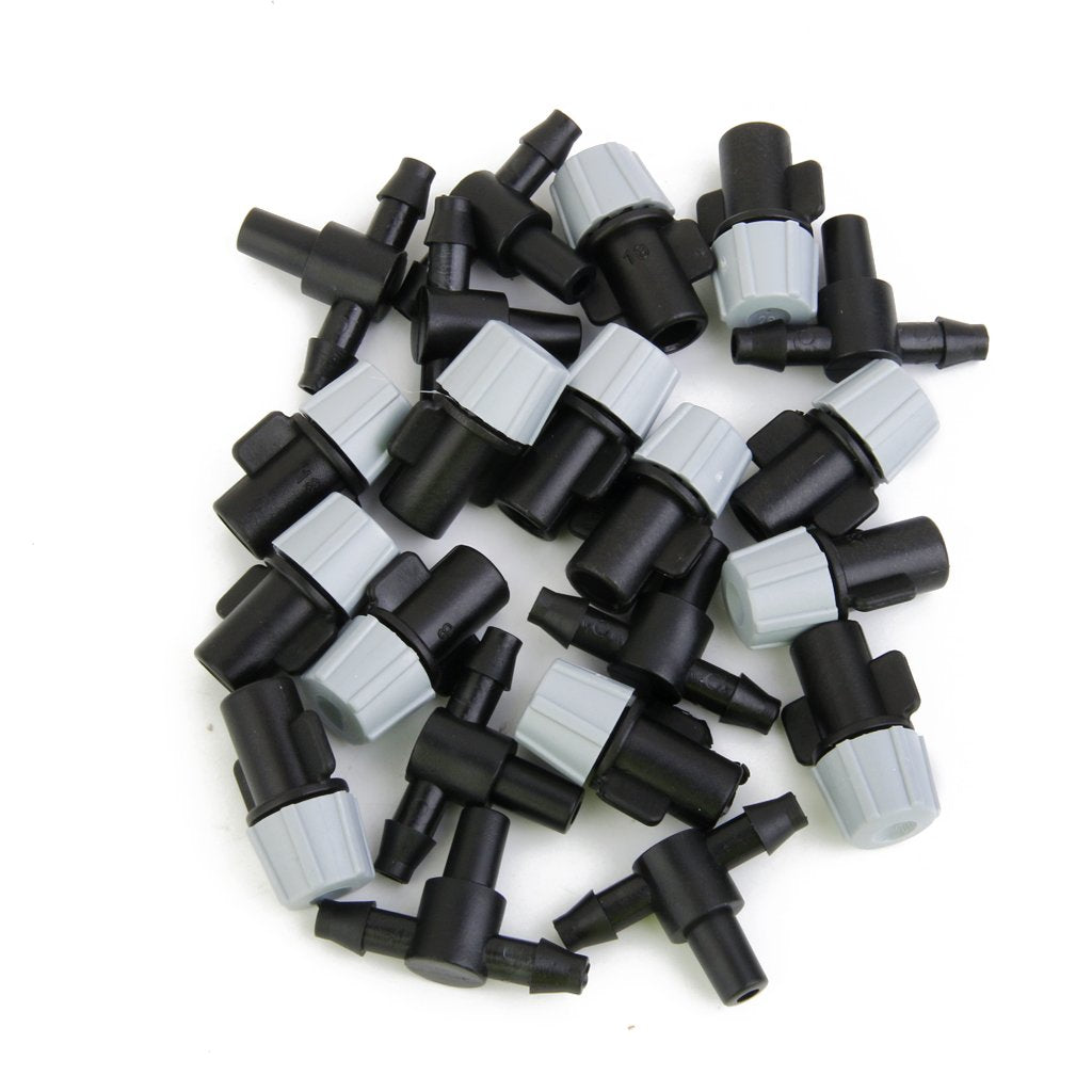 Maxxlite Sprinkler Heads Nozzle with Tee Joints for Misting Watering Irriga, 20 Pcs