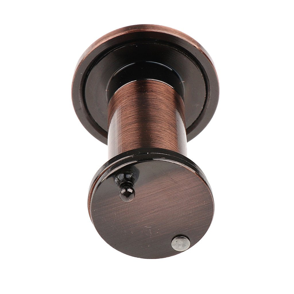 Maxxlite Adjustable 200 Degrees Wide Angle Peep Sight Hole Home Security Door Viewer (Copper)