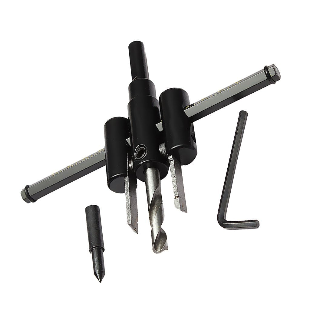 Maxxlite Adjustable Metal Wood Circle Cutter Kit Hole Saw Drill Bit DIY Tool 30-120mm