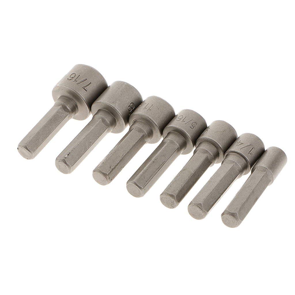 Maxxlite 14Pcs Power Nut Driver Drill Bit Set, 1/4” Hex Socket Adapter, Repairing Tool Kit Suitable for Quicker Change Chuck Electric Screwdriver Hand Drill Metric Socket Wrench Screw