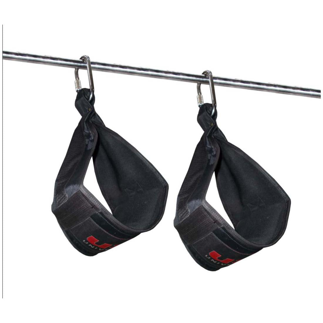 Maxxlite Nylon Ab Straps, Heavy Duty Nylon Exterior, Neoprene Lining, Steel Carabineer With Lock, Wide Pad Design & Weight Capacity 100 Kg/220 Lbs