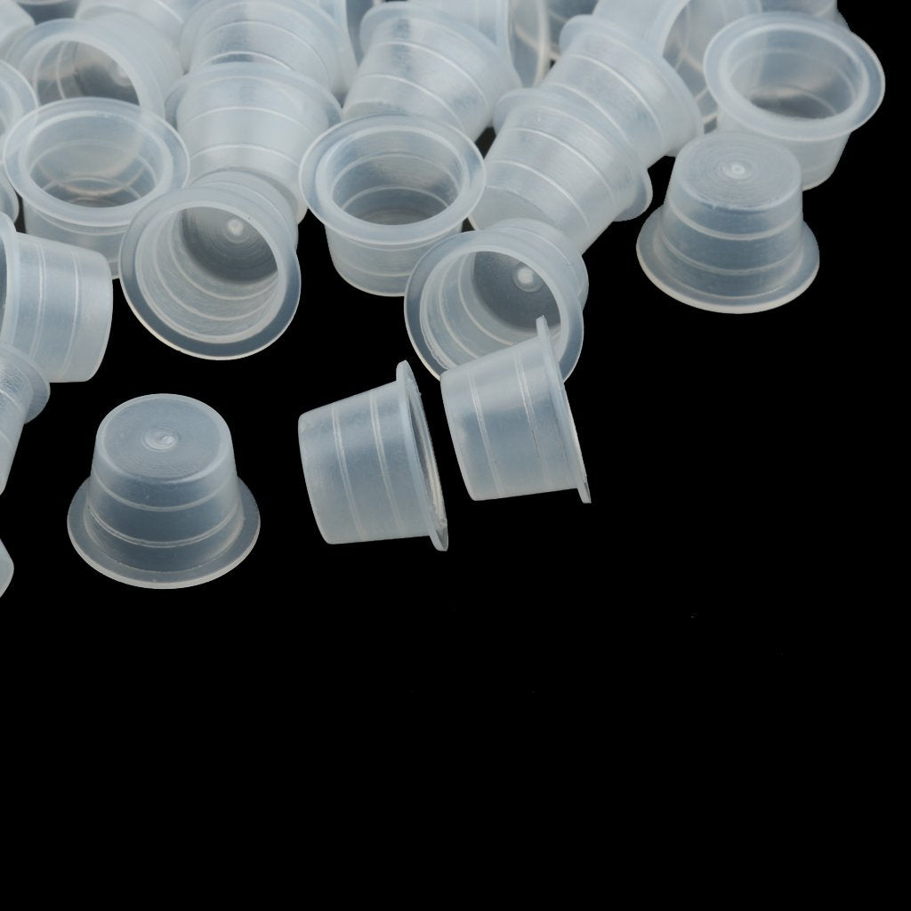 Maxxlite 100Pcs Clearn Plastic Grommets Nipples Tattoo Machine Gun Needles Supplies