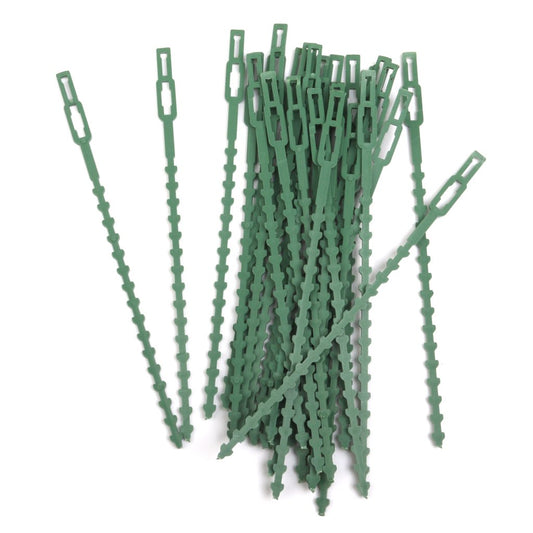 Maxxlite 30Pcs 16. 5Cm Plastic Cable Ties Gardening Clips Plant Ties Green