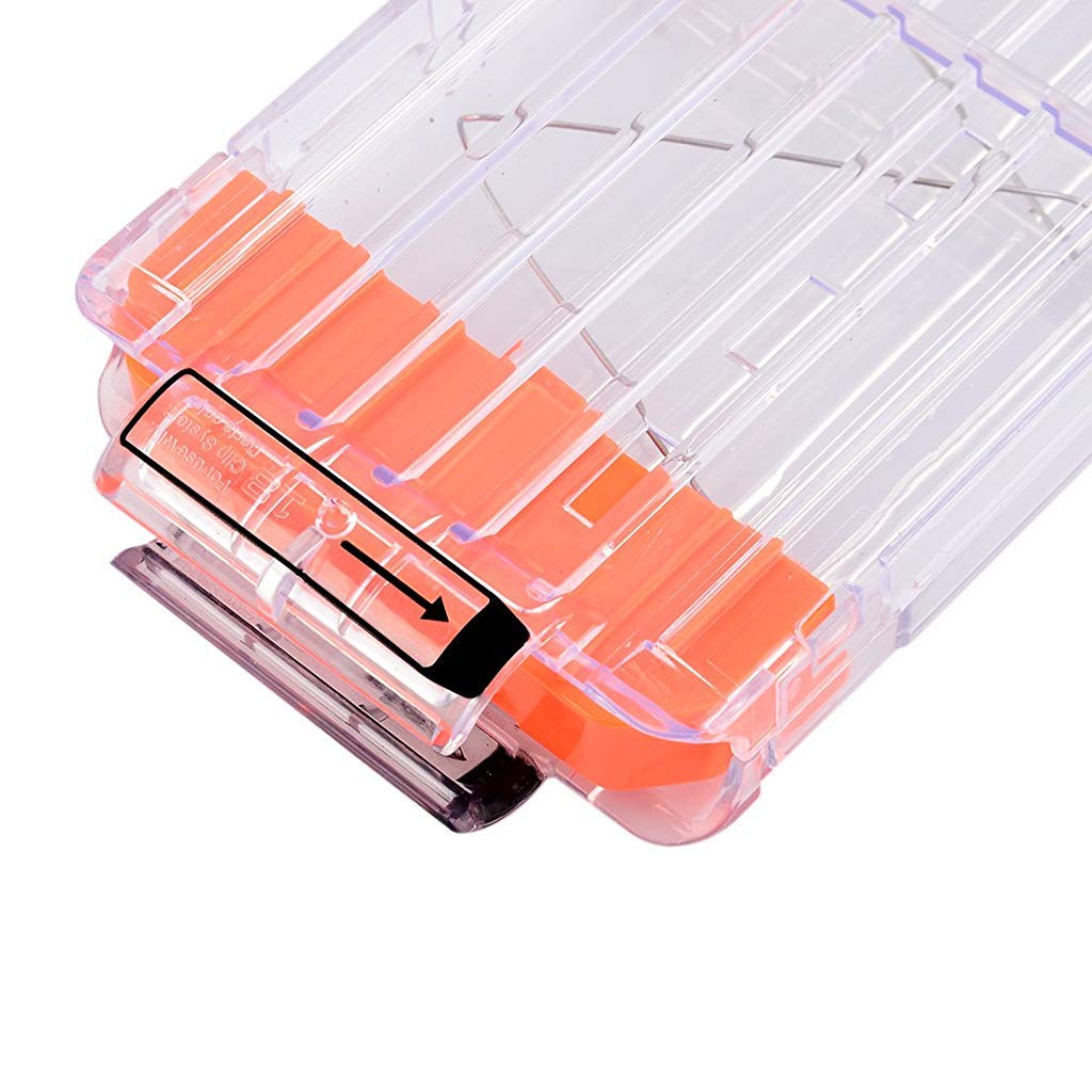 Maxxlite Soft Bullet Gun Clip Quick Reload Clip For Nerf Elite Series Pack Of 18 Bullets Ammo Cartridge Dart Nerf Gun Clip - Transparent - Plastic,Multi Color, Kid