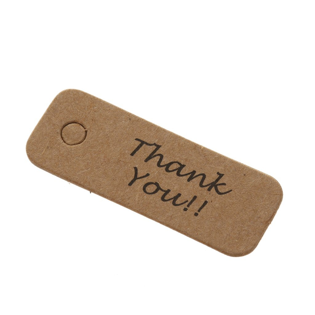 Maxxlite Paper Gift Tags Labels Hanging Cards (Pack of 100)